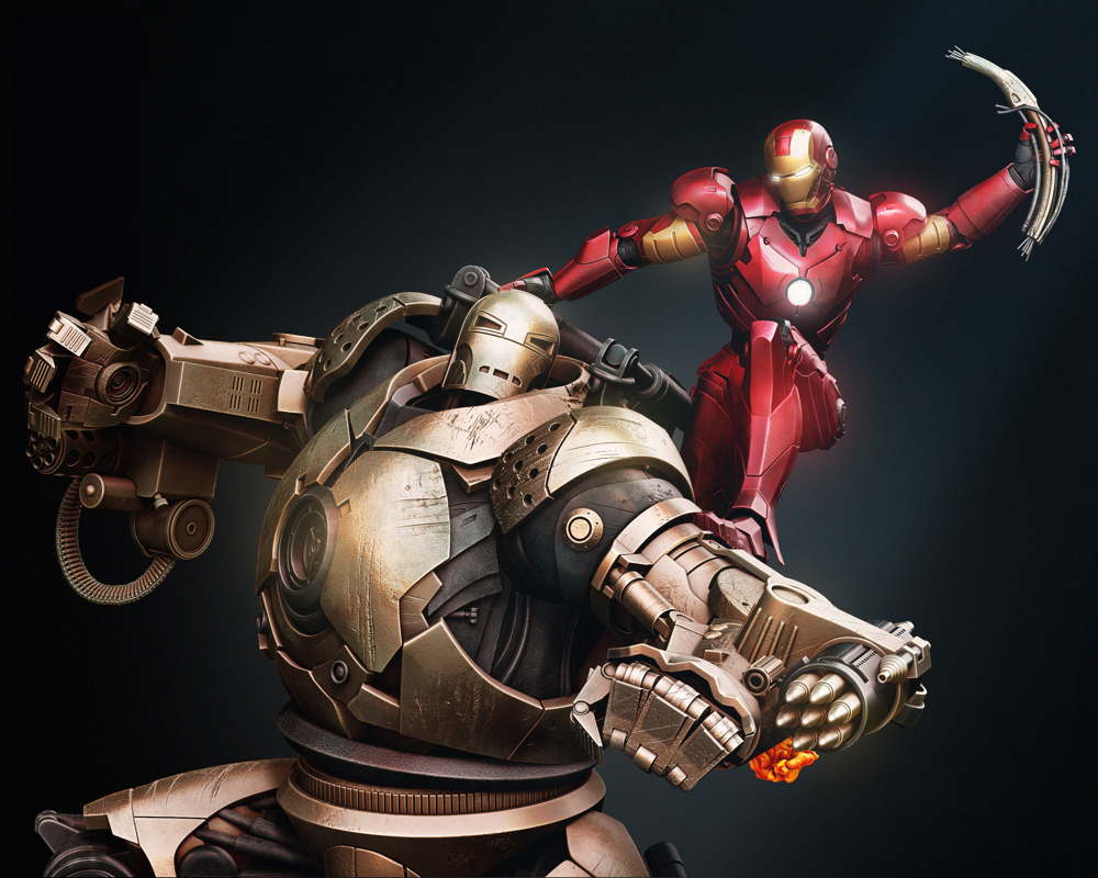 Iron Man and Iron Monger - Diorama