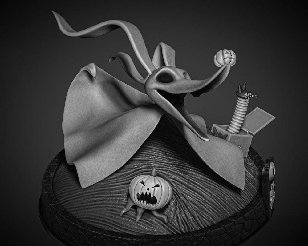 Zero - The Nightmare Before Christmas - Sculpture