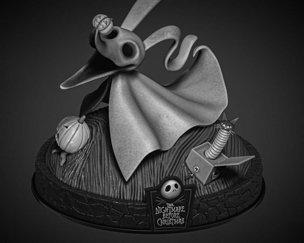 Zero - The Nightmare Before Christmas - Sculpture