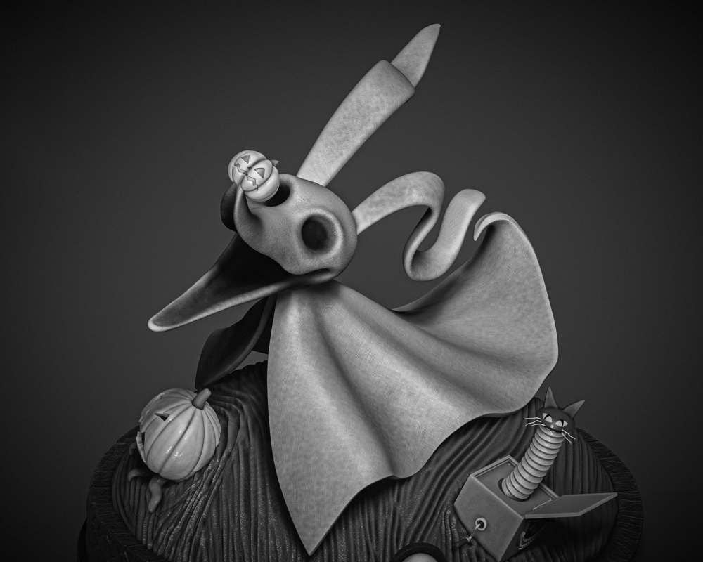 Zero - The Nightmare Before Christmas - Sculpture