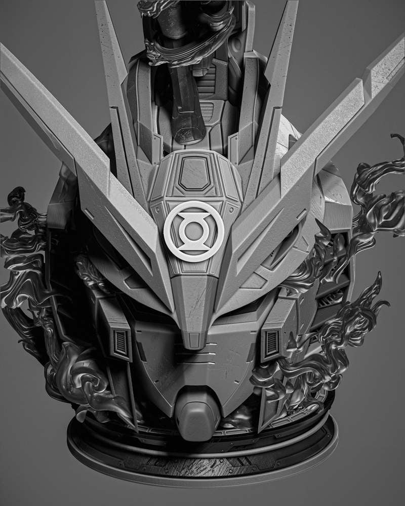 Kyle Green Lantern - Sculpture