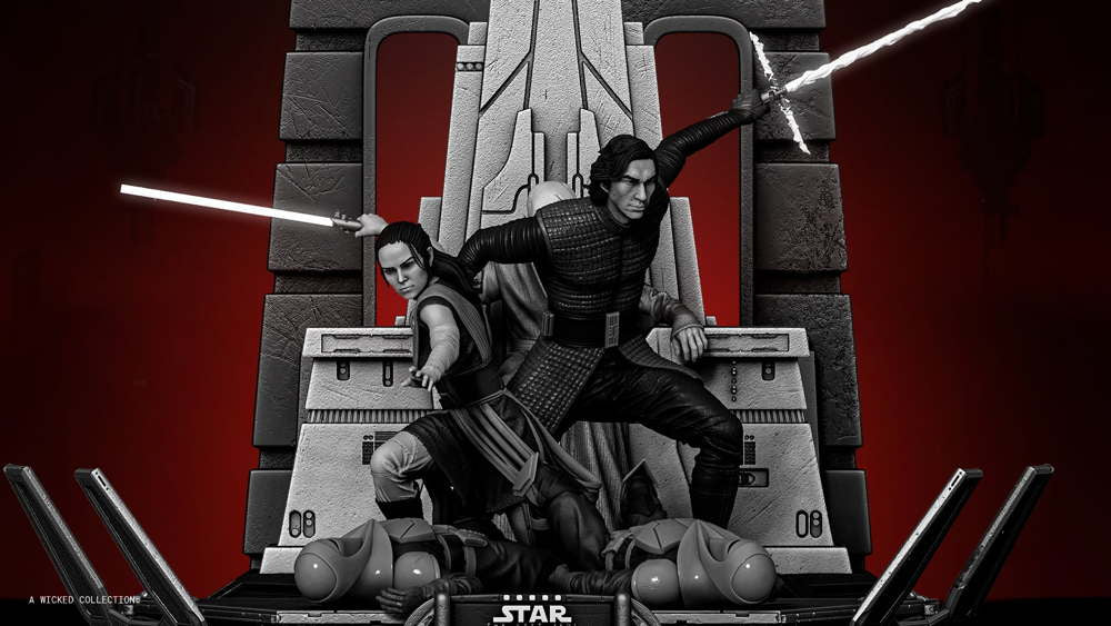 Kylo Ren and Rey - Diorama