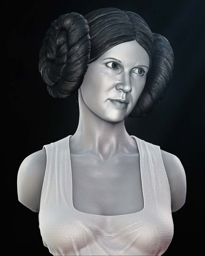 Leia Organa - Portrait Bust