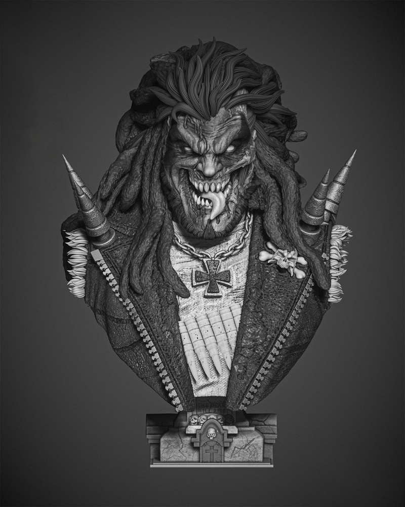 Lobo Zombie - Bust Portrait