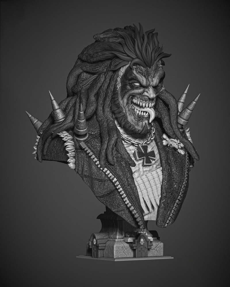 Lobo Zombie - Bust Portrait