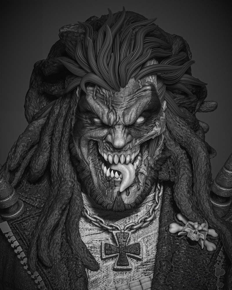 Lobo Zombie - Bust Portrait