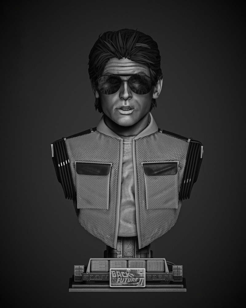 Back to the Future - Marty McFly - Bust Portrait