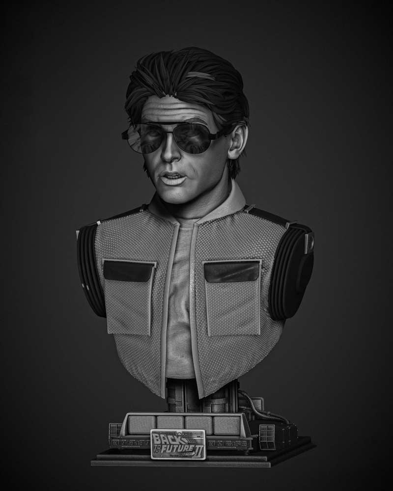 Back to the Future - Marty McFly - Bust Portrait