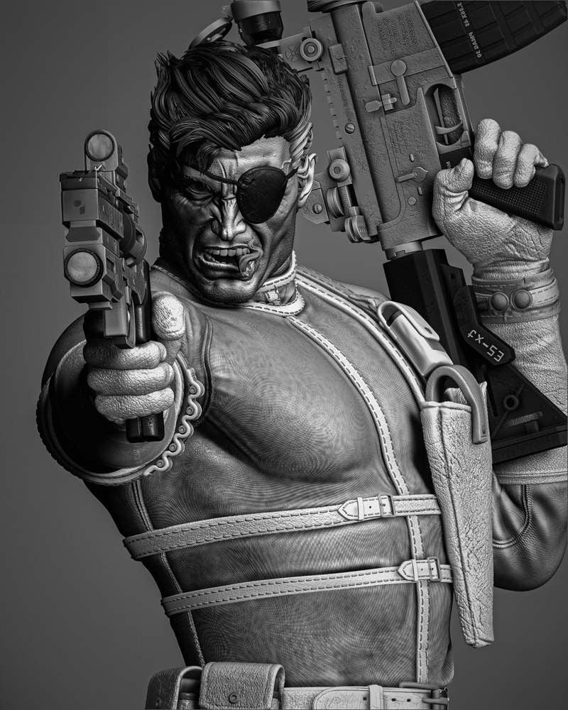 Nick Fury - Sculpture