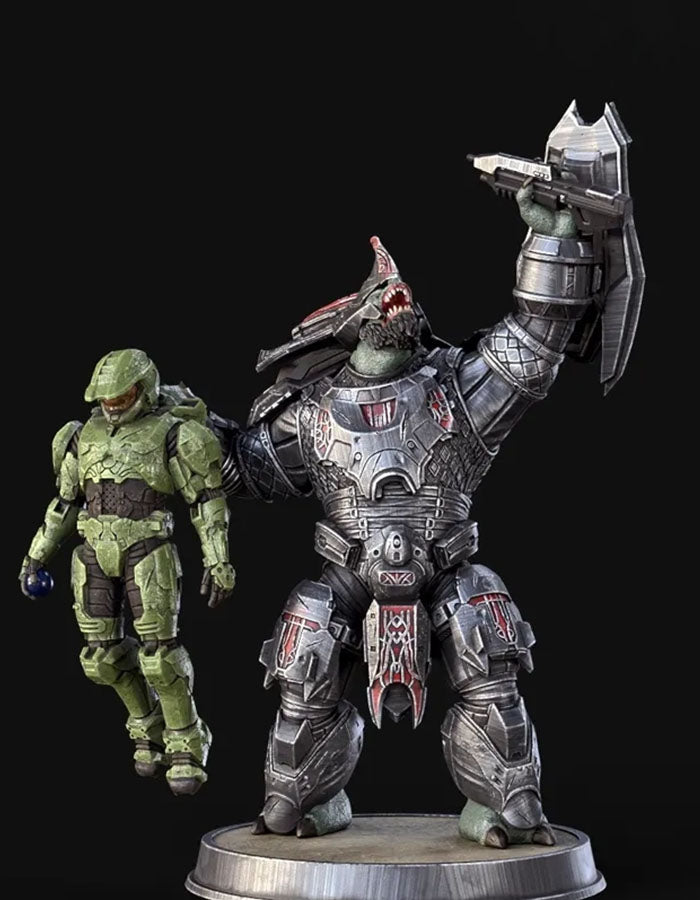 Halo Believe Brute Chieftain - Sculpture