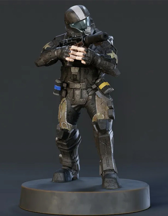 Halo Jackal - Sculpture