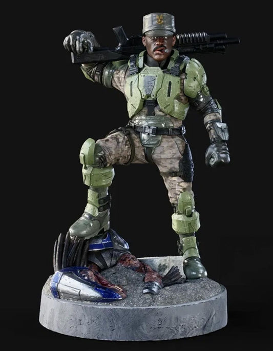 Halo UNSC Marine Sergeant Johnson - Sculpture