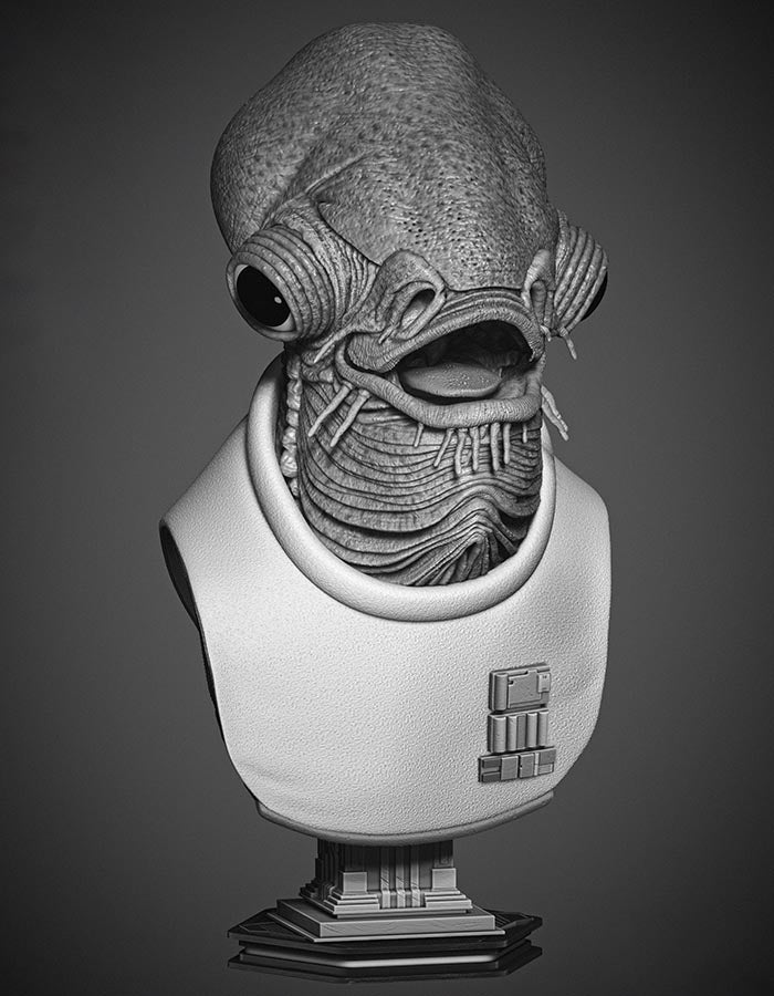 Ackbar Admiral - Portrait Bust