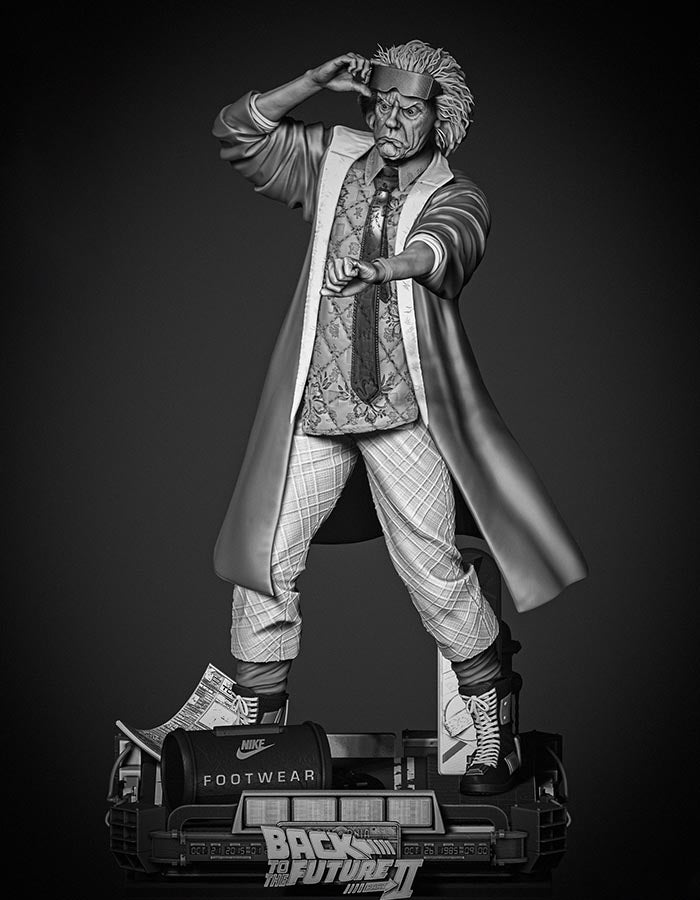 Back to the Future - Dr. Emmett Brown - Sculpture