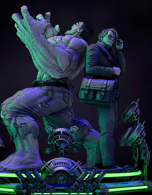 Hulk & Bruce Banner - Diorama