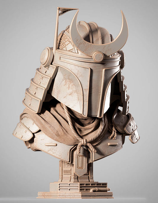 Boba Fett Samurai - Portrait Bust