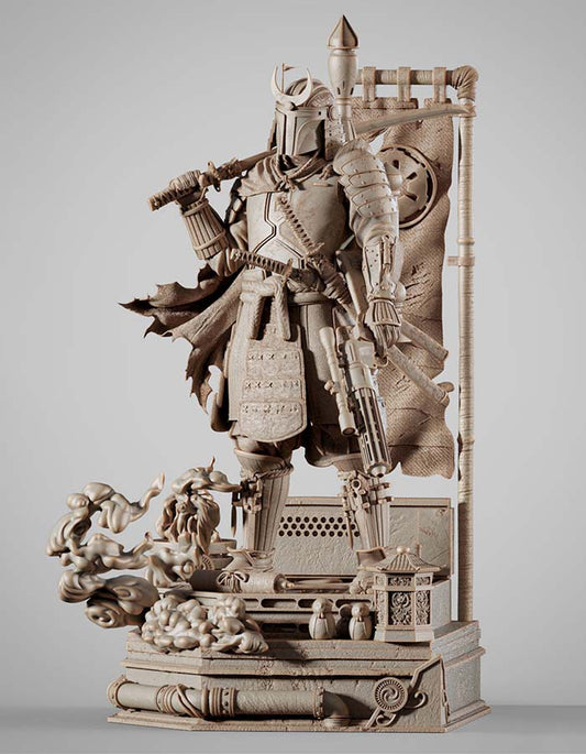 Boba Fett Samurai - Sculpture
