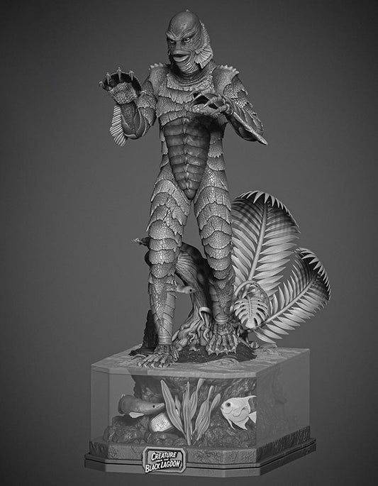 Creature Of The Black Lagoon - Sculpture