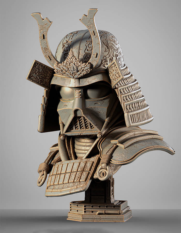 Darth Vader Samurai - Portrait Bust