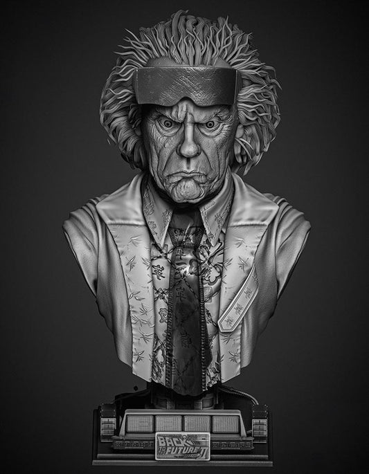 Back to the Future - Dr. Emmett Brown - Portrait Bust