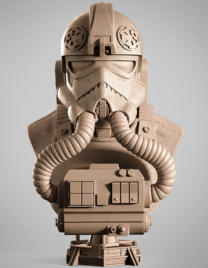 Elite Tie Fighter – Portrait Bust