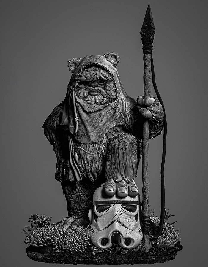 Ewok 1 - Sculpture