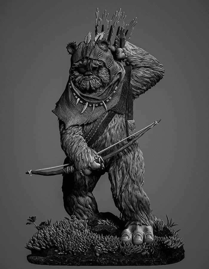 Ewok 3 - Sculpture