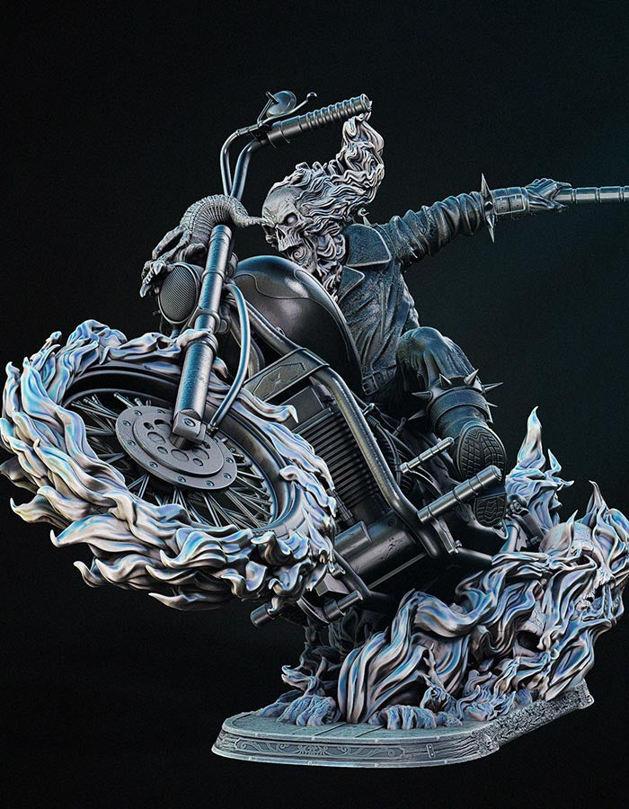 Ghost Rider - (Johnny Blaze) - Sculpture