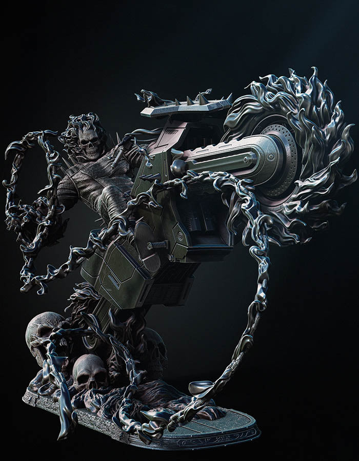 Ghost Rider - (Danny Ketch) - Sculpture