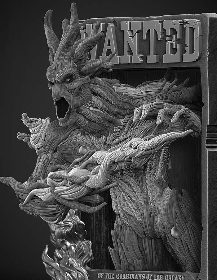 Groot Bust - Poster Bust