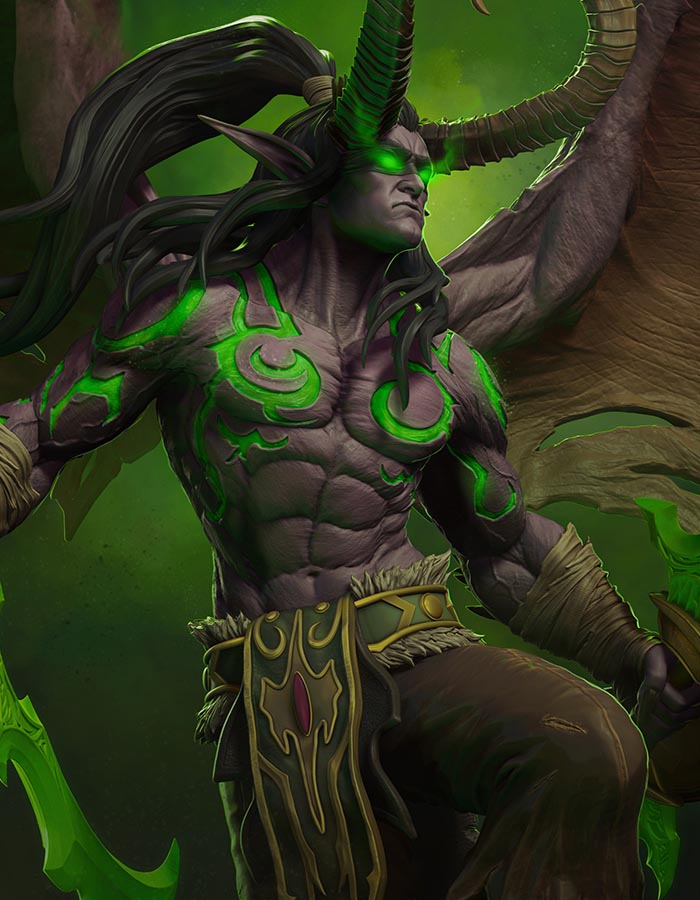 Illidan Stormrage - World of Warcraft - Sculpture