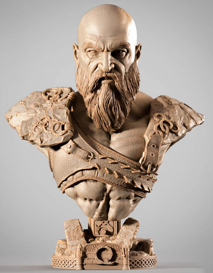 Kratos - Portrait Bust