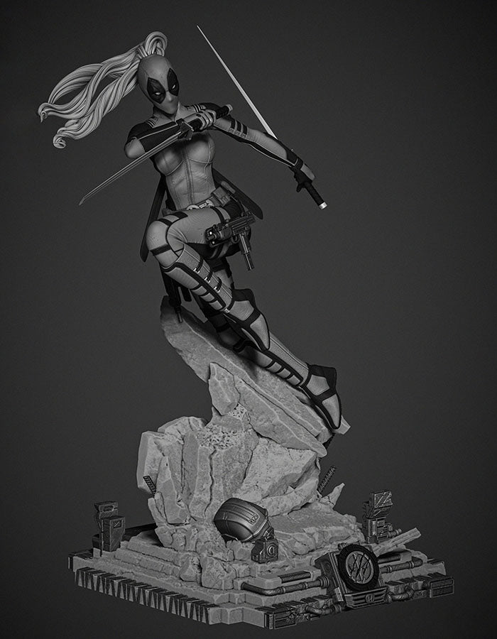 Lady Deadpool - Sculpture