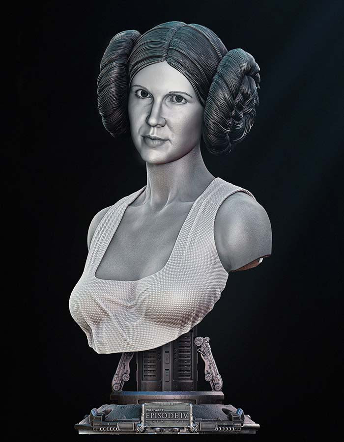 Leia Organa - Portrait Bust