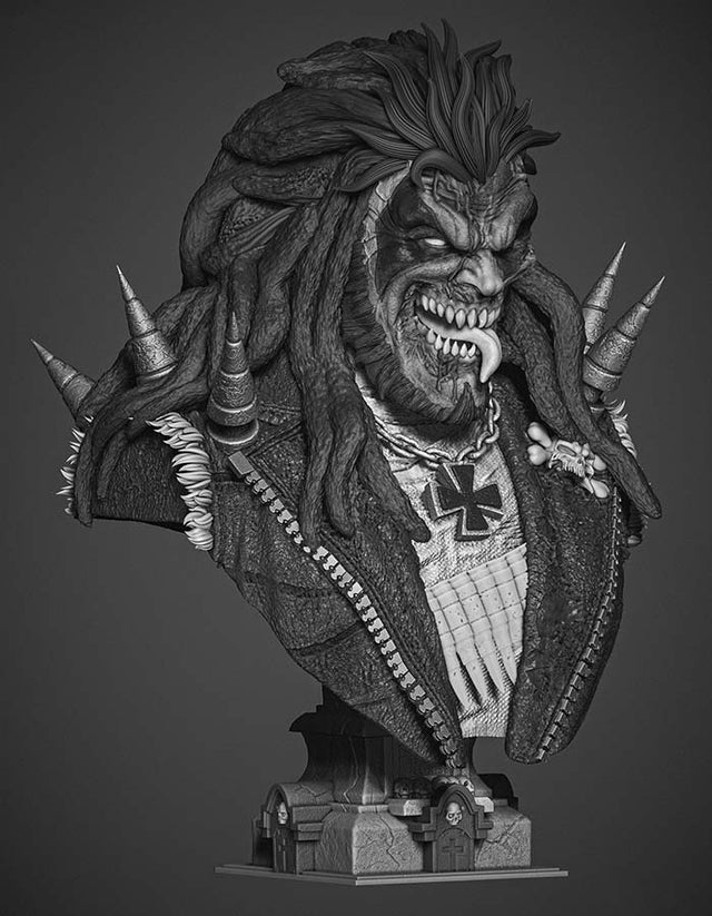 Lobo Zombie - Bust Portrait