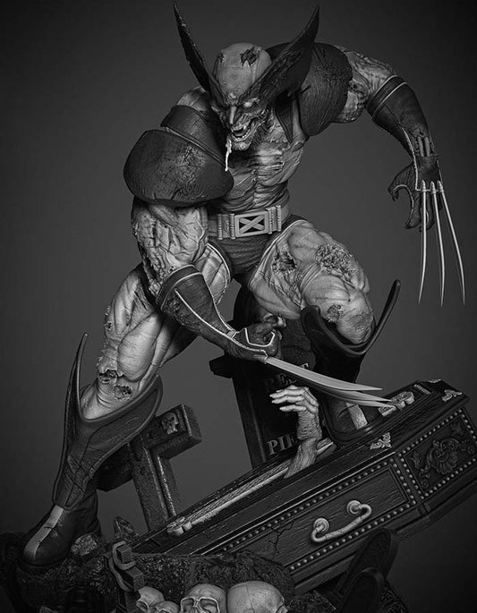 Wolverine Zombie - Sculpture