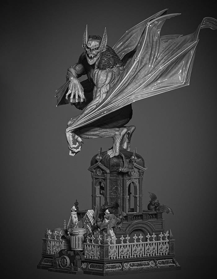 Man Bat - Sculpture