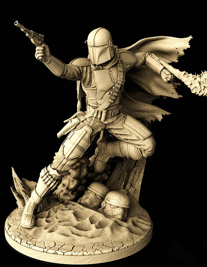 Mandalorian - Sculpture