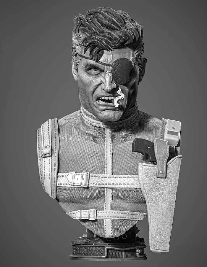 Nick Fury - Portrait Bust