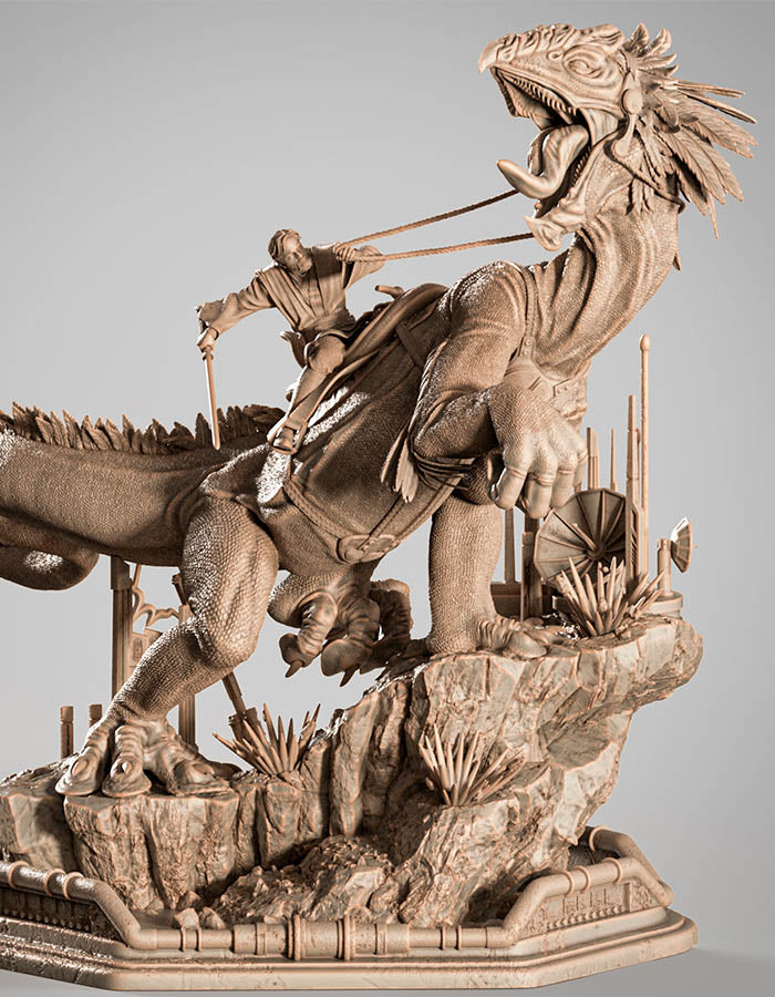 Obi Wan on Boga - Sculpture