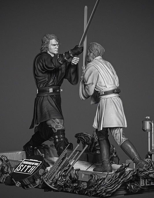 ObiWan Kenobi and Anakin Skywalker - Diorama