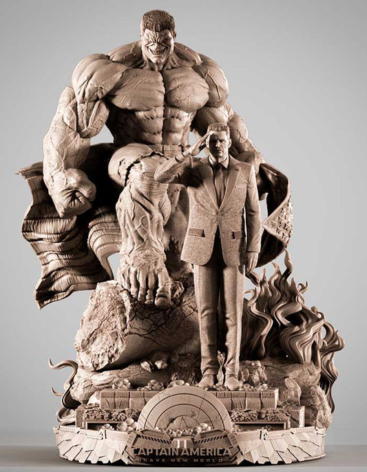 Red Hulk and Ross - Diorama