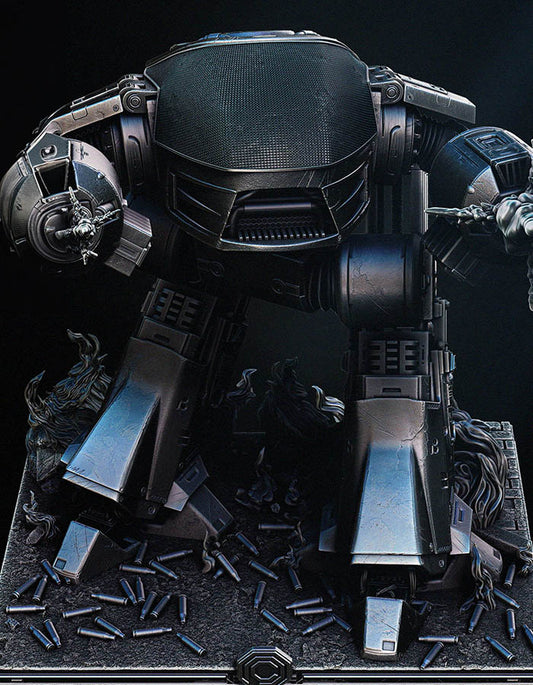 Robocop and ED 209 - Sculpture