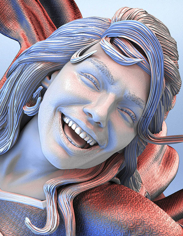 Super Girl - Sculpture