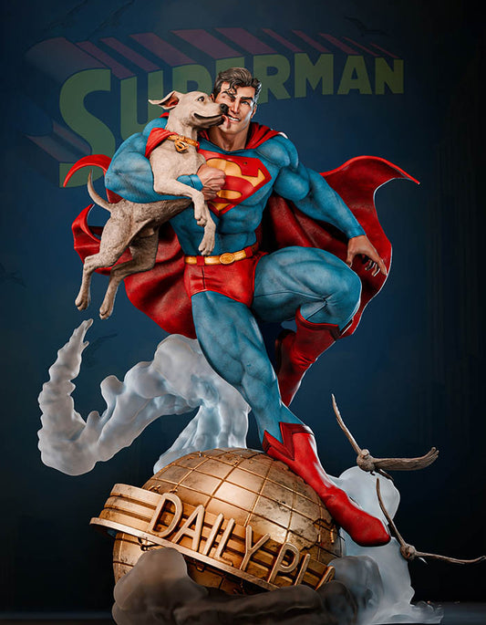 Superman & Krypto – Sculpture
