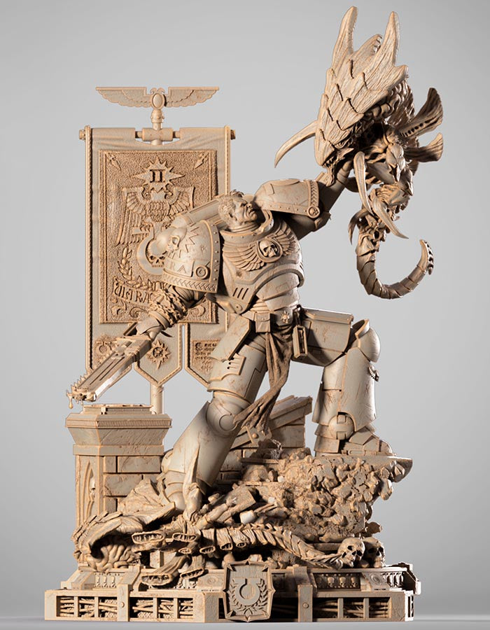 Titus Warmhammer - Sculpture