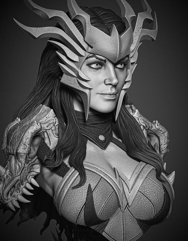 Wonder Woman Death Metal - Bust Portrait