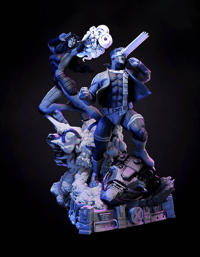 Jean Grey and Cyclops - Diorama