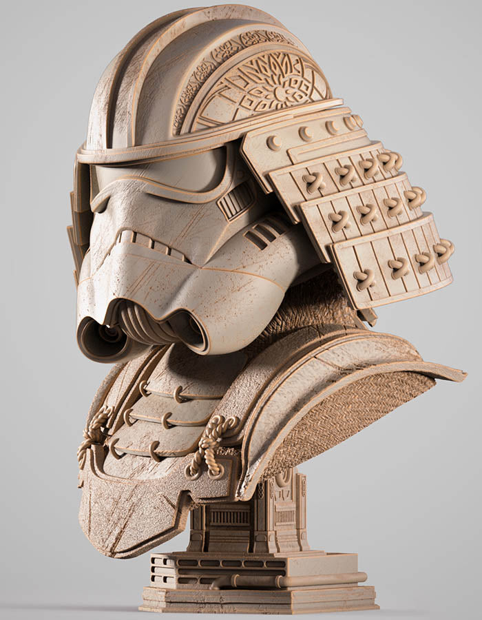 Stormtrooper Samurai - Portrait Bust