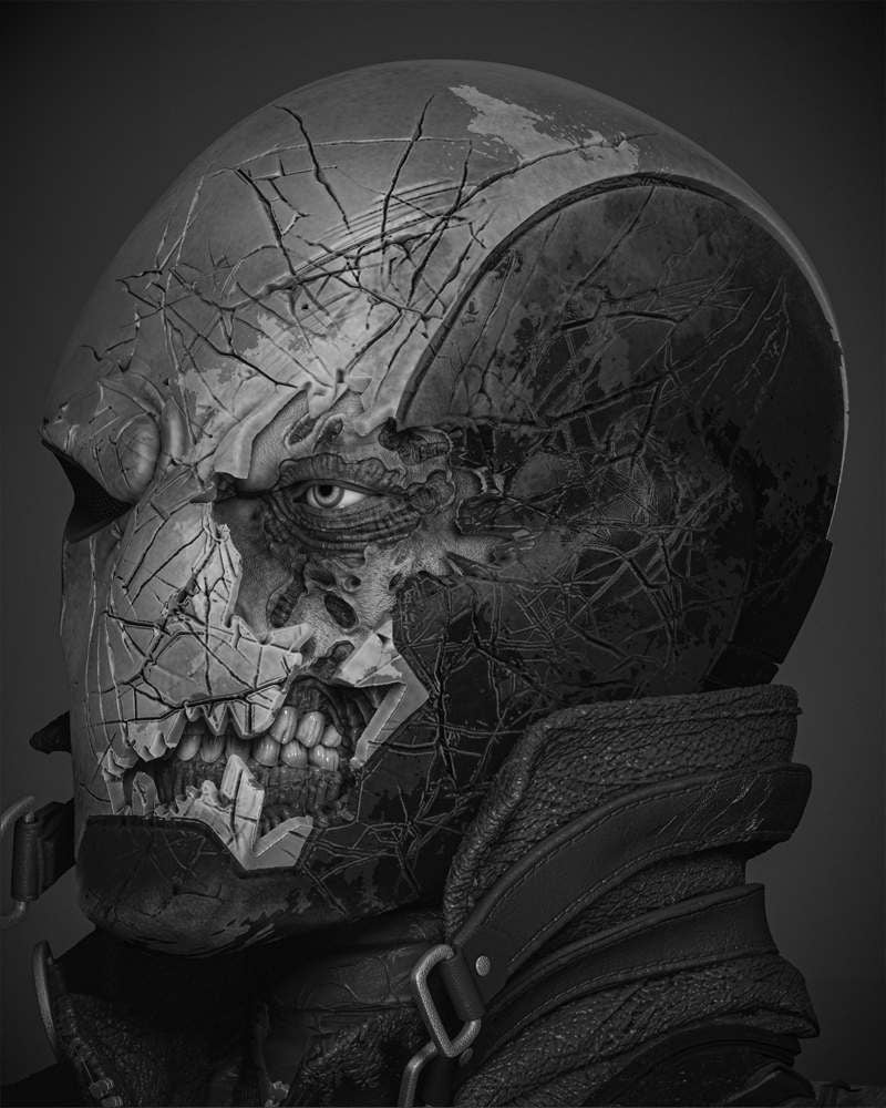 RedHood - Bust Portrait Zombie